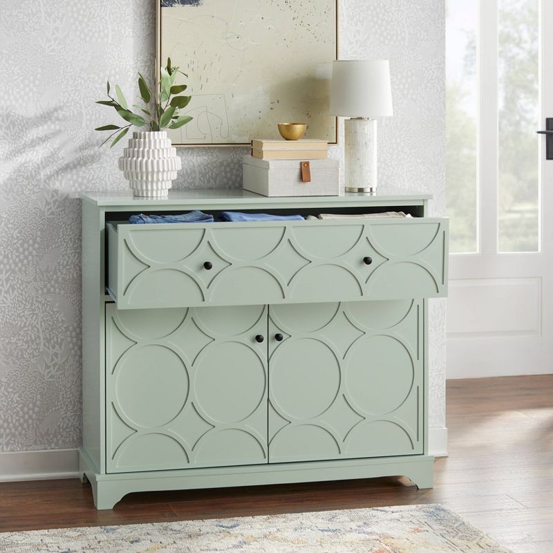 Dawson Circle Front Buffet Cabinet Green Lily - Buylateral, 5 of 9