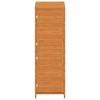 VidaXL Garden Shed Brown 21.7"x20.5"x68.7" Solid Wood Fir - 4 of 4