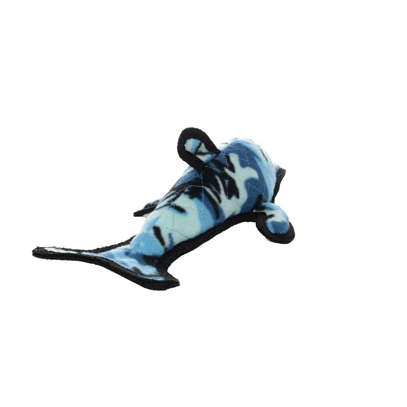 Tuffy Ocean Creature Dolphin Dog Toy - Blue Camouflage, 6 of 8