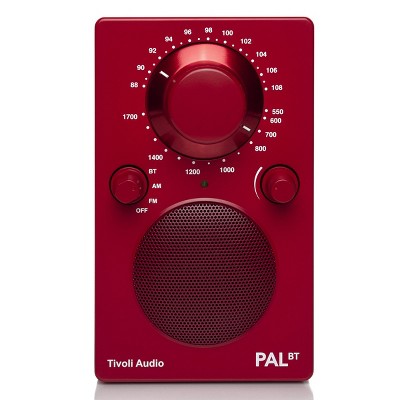 Tivoli Audio Pal Bt Bluetooth Am/fm Portable Radio & Speaker (red