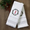 SKL Home 2pk Wreath Monogram Hand Towels "I" - 3 of 4