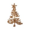Unique Bargains Christmas Brooches YNCP1318 Christmas Tree Red Alloy Dripping Wax 1.3"x1.89" 1 Pc - 4 of 4
