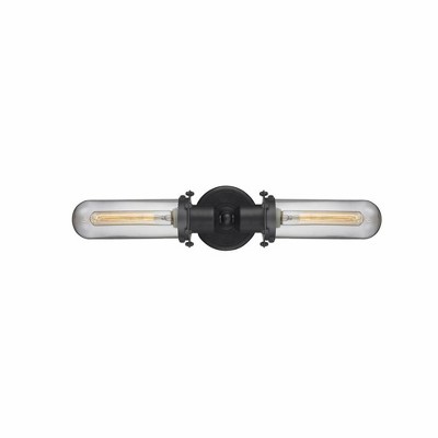 Innovations Lighting Austere 2 - Light Vanity in  Matte Black