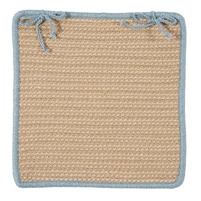 Colonial Mills Boat House - Light Blue Chair Pad, Set of 4