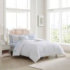 Laura Ashley 8pc Full Margaret Microfiber Comforter Set White: Botanical Pattern, Polyester Fill, Machine Washable - 4 of 4