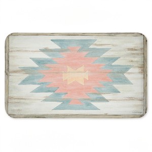 Stupell Industries Pink Navajo Pattern Printed Anti-Fatigue Floor Mat, design by Susan Winget, 30"x18" - 1 of 4