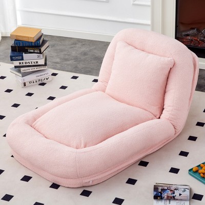 Lycvki Floor Lounge Chair with 5 Adjustable Positions Plush