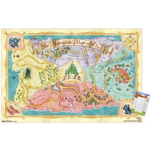 Trends International The Wizard Of Oz - Map Unframed Wall Poster Prints - 1 of 4