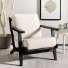 Nico Mid Century Accent Chair - ACH4501A - Bone/Black - Safavieh - 2 of 4