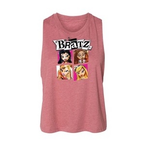 Women's - Bratz - Original Dolls Cartoon Drawing Graphic Racerback Tank - 1 of 3