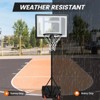 SKONYON 32" Portable Basketball Hoop, Adjustable Height 5.2-7ft, Outdoor Basketball Goal with Wheels - 4 of 4