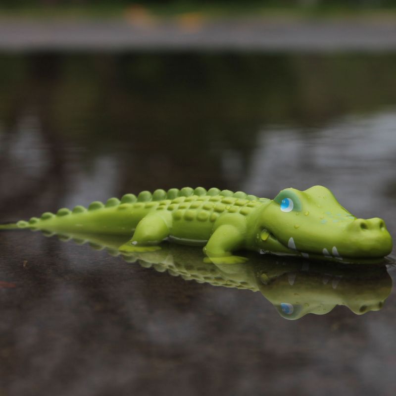HABA Little Friends Crocodile - 7" Chunky Plastic Zoo Animal Toy Figure, 4 of 9