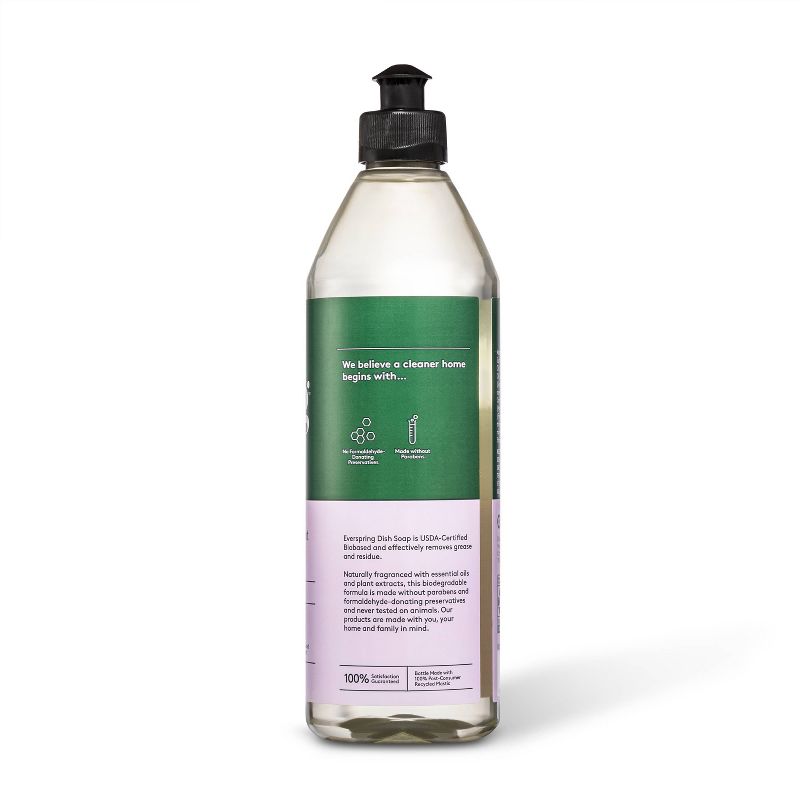 Lavender &#38; Bergamot Liquid Dish Soap - 18 fl oz - Everspring&#8482;, 4 of 8