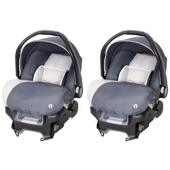 Baby Trend Ally Adjustable Comfortable Carry 35 Pound Infant Baby Car Seat and Base Set, Gray Magnolia (2 Pack)