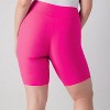 Calypsa Women's Plus Size Chlorine Resistant High Waisted Mid-Thigh Swim Shorts - 2 of 4