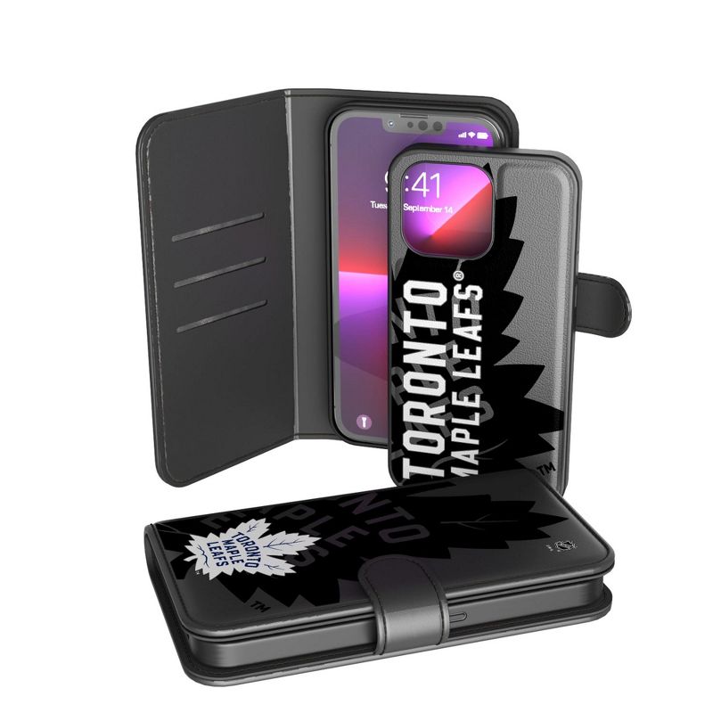 Keyscaper Toronto Maple Leafs Monocolor Tilt Wallet Phone Case, 1 of 2