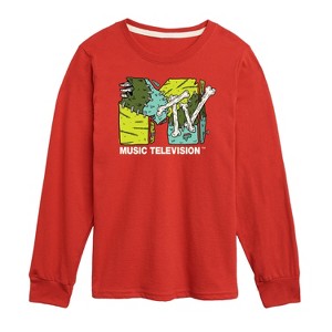 Boys' - MTV - Logo Halloween Long Sleeve Graphic T-Shirt - 1 of 3