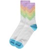 Memoi Women's Multicolor Pastel Arrow Crew Sock White Multi 9-11 - 3 of 4