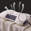 DSVIMOY Support Pillow 3D Knitted Cotton Massage Pillow for Neck and Head Alignment for Restful Sleep, White, 14.96"*5.12"*5.12" - 4 of 4