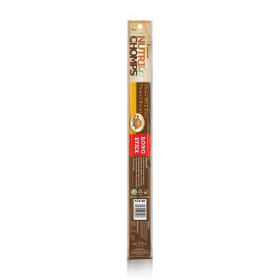 Nutri Chomps Peanut Butter Flavor Long Stick Rawhide Alternatives Dog Treats - 0.11lbs