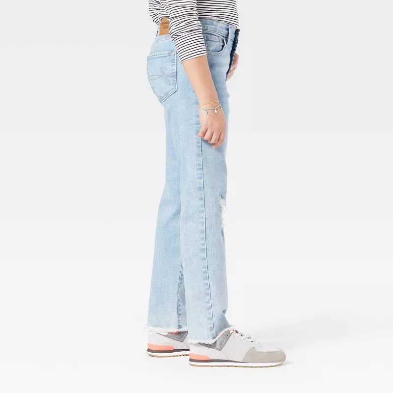 Buy DENIZEN® from Levis® Girls Ankle Straight High-Rise Jeans Online at  Lowest Price in France. 82667136