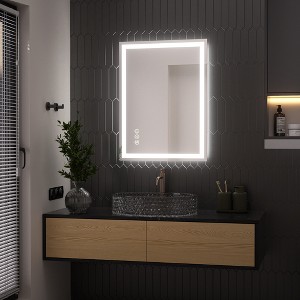 Tempered Glass Bathroom Mirror - 1 of 4