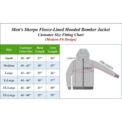 Spire By Galaxy Men's Heavyweight Faux Shearling Lined Hooded Bomber Jacket — фото 2