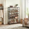 8 Tier Shoe Organizer Shoe Rack Brown - Vasagle: Freestanding Steel Frame, Holds 40 Pairs, for Closet Storage - 2 of 4