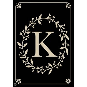 Briarwood Lane Everyday Garden Flag 12x18 For Outdoor Briarwood Lane Classic Monogram Letter K Garden Flag Flags For Outside - 1 of 4