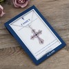 Anna-Kaci Purple Lavender Rhinestone Celtic Cross Necklace with Message Card & Envelope Jewelry Gift - 3 of 4