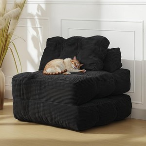 Garvee  34.25"x74.8" Single Folding Sofa Bed,Convertible Sleeper Chair with Pillow, Portable Foldable Chair and Mattress - 1 of 4