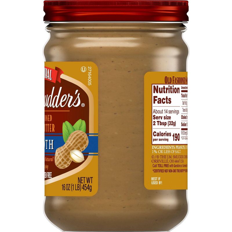 Laura Scudder All Natural Smooth Peanut Butter - 16oz, 3 of 5