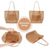 FATMOON Beach Nylon Mesh Tote Bag, Casual Tote Bag Hobo Women Foldable MAX 23L Shoulder Bag For Beach Picnic Vacation - 4 of 4