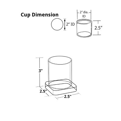Clear Acrylic and Rubber Pencil Cup Holder for Office Supplies