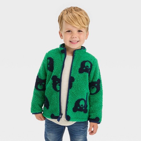 Cat & Jack Boys Green Marl Sweater Size Small