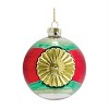 Christmas Glass Reflector Ball Ornaments – 3"D Holiday (Set of 12) by Melrose - 4 of 4