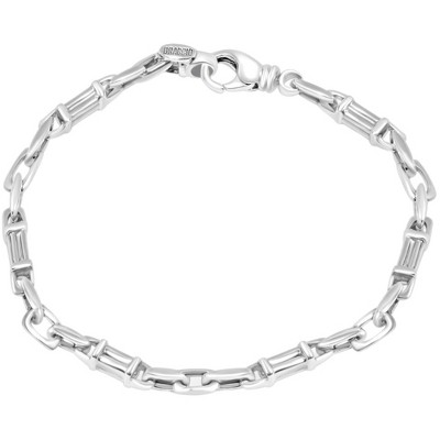 Pompeii3 Men's Designer Round Link 14k Gold (19gram) or Platinum (30gram) 5mm Bracelet 8.5"