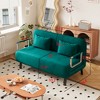 LOVMOR 39" Convertible Chair Bed, Tri-Fold Sofa Bed with Adjustable Backrest & Pillow, Leisure Chaise Lounge Couch with Sturdy Steel Frame - 4 of 4