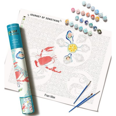 Journey of Something: Paint By Numbers - Dining On The Rocks - DIY Painting Kit