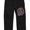 Mr. Men And Little Miss Classic Miss Naughty Men's Black Sweatpants - 2 of 3