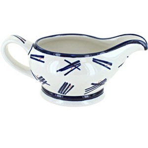 Blue Rose Polish Pottery 1258 Zaklady Gravy Boat - 1 of 1