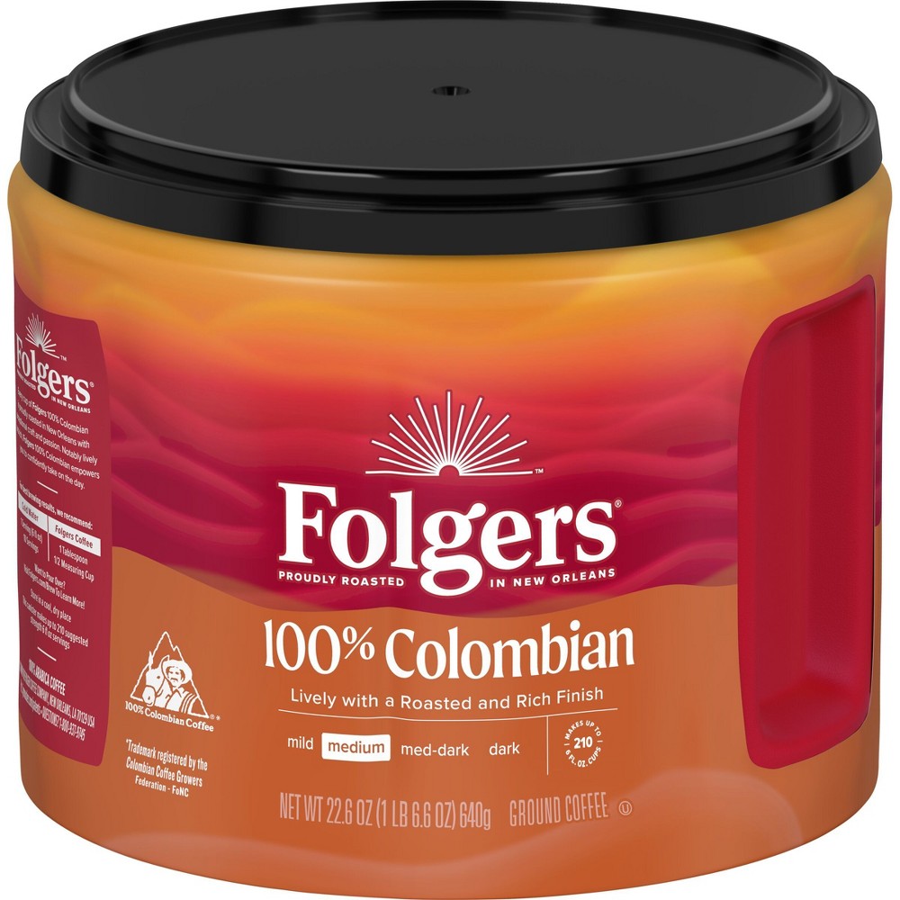 UPC 025500205328 product image for Folgers Colombian Roast Coffee 22.6oz | upcitemdb.com