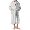 PAVILIA Mens Robe, Soft Bathrobe for Men, Fleece Warm Long Plush Microfiber Shawl Collar Pocket, Bath Shower Spa - 2 of 4