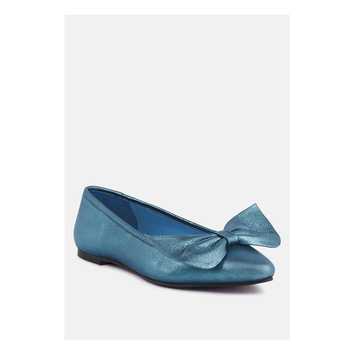 Обувь Rag & Co Womens Pie Metallic Big Bow Ballerinas 7 — фото 2