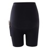 Women's Maternity Yoga Shorts Summer Workout Running Active Short Over The Belly Bump Pants with Pockets - 2 of 4