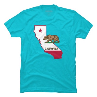 Design By Humans California State Pride Bear By T-Shirt