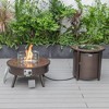 LeisureMod Walbrooke Patio Round Fire Pit and Tank Holder - 2 of 4