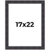 PosterPalooza | Distressed Brown Picture Frame - UV Acrylic, Foam Board Backing, Hanging Hardware - 2 of 4