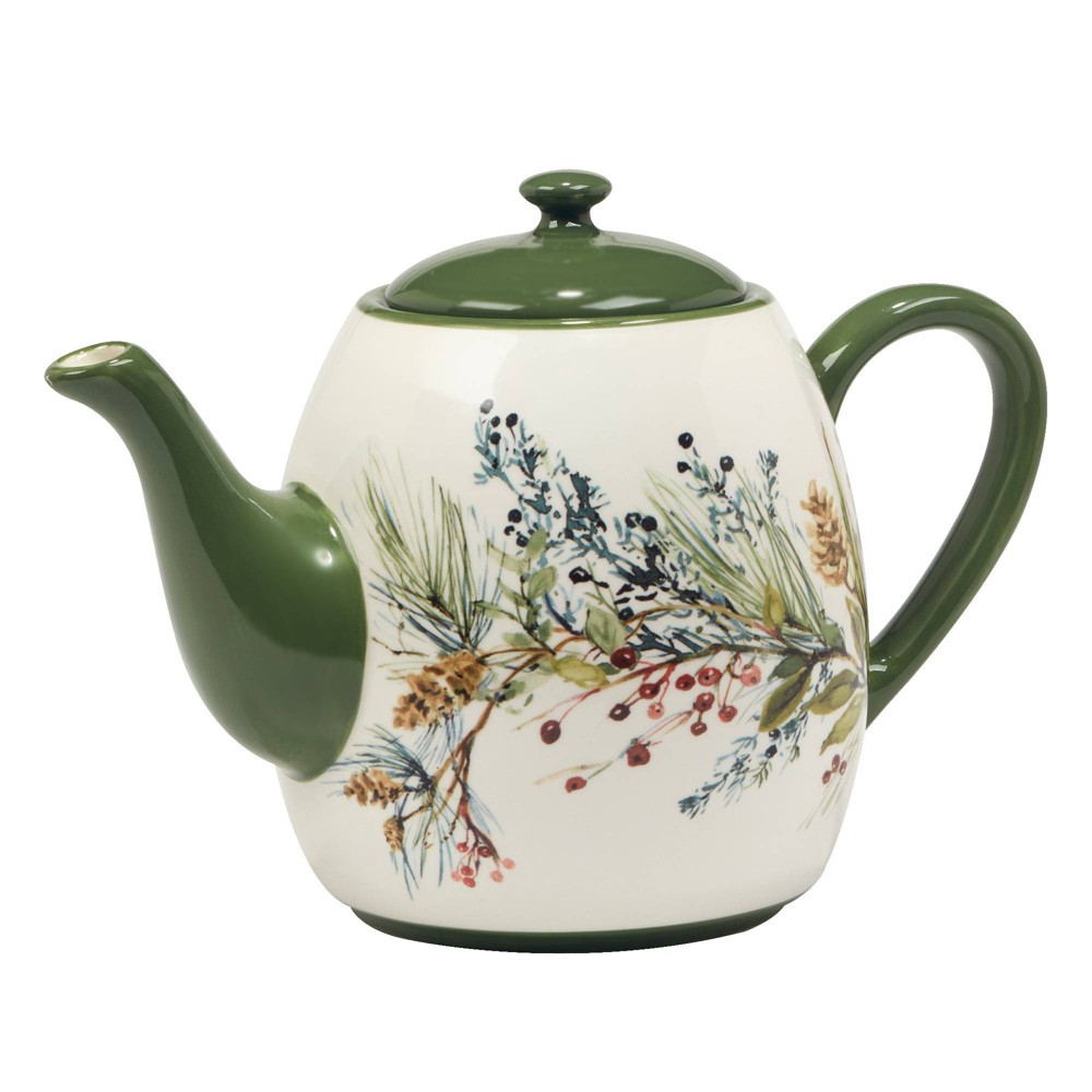 Photos - Glass Certified International 36 fl oz Winters Forest Teapot 