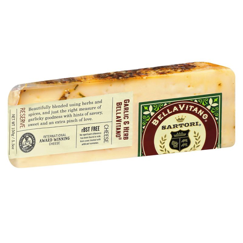 Sartori Bellavitano Garlic &#38; Herb Cheese - 5.3oz, 4 of 5